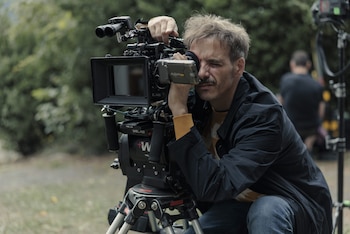 Javier Giner durante el rodaje de 'Esta soledad'
