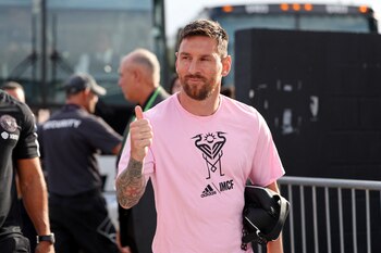 La alegría de Messi en