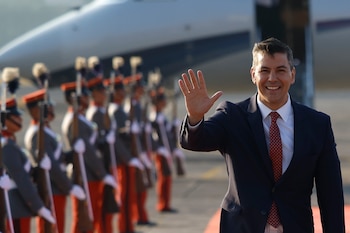El presidente de Paraguay, Santiago Peña (EFE/ David Toro/Archivo)