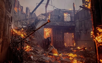 Los restos calcinados de Los