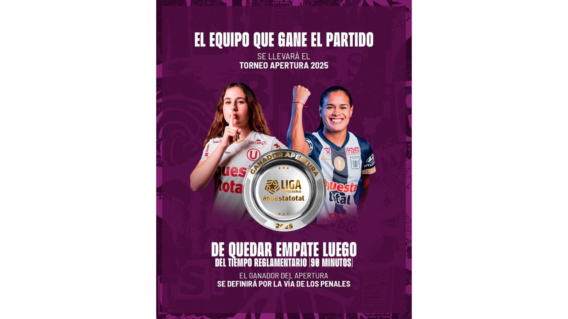 El ganador del Torneo Apertura de la Liga Femenina se definirá en penales en caso de un empate en los 90 minutos.