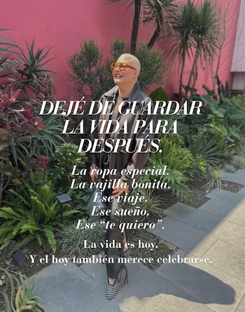 El mensaje fue bien recibido por todos sus seguidores - crédito Paulina Ceballos / Instagram