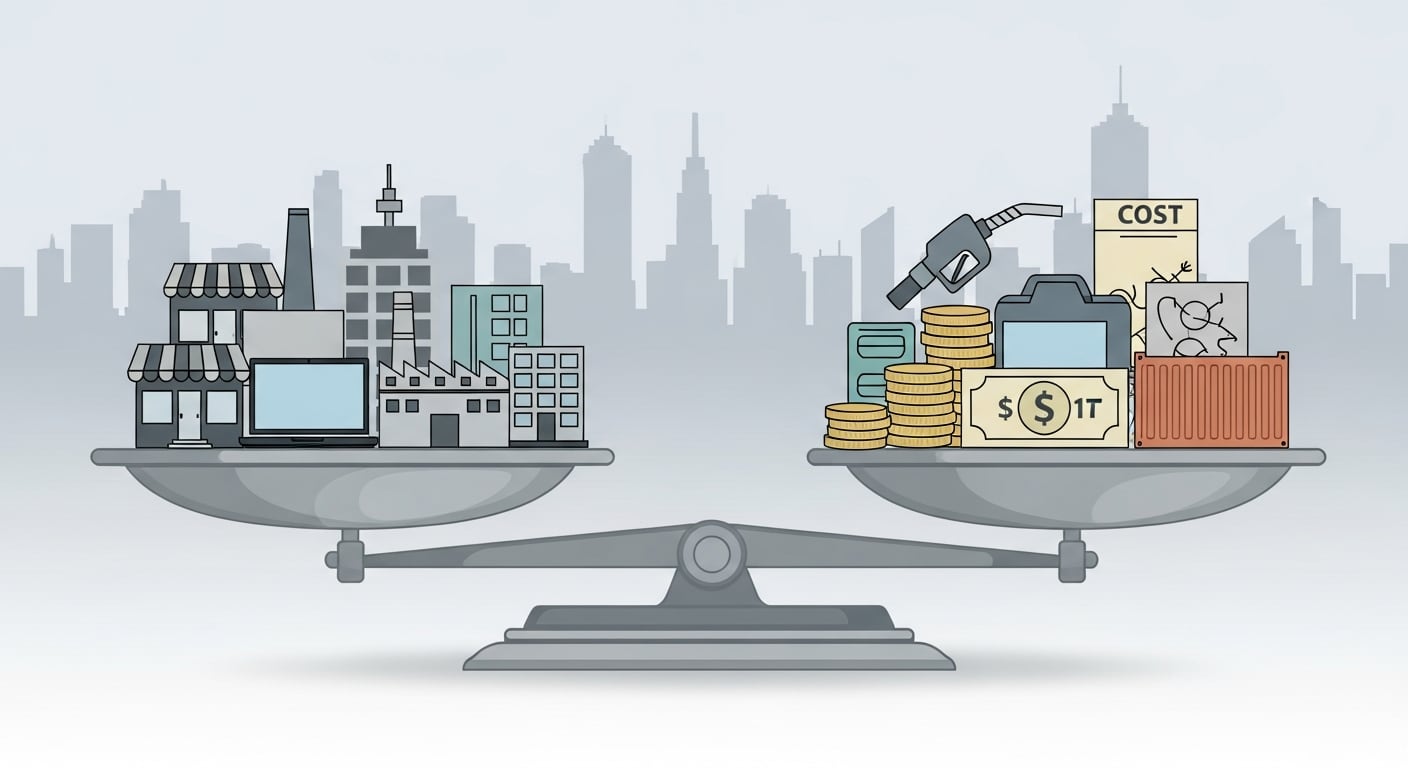 La balanza representa el equilibrio entre las empresas salvadoreñas y las presiones de costos que enfrentaron durante el primer trimestre de 2026. (Imagen Ilustrativa Infobae)