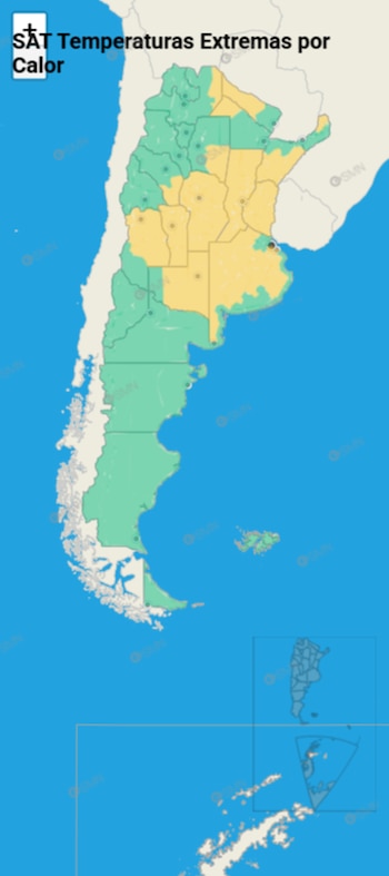 Alerta amarilla por calor extremo