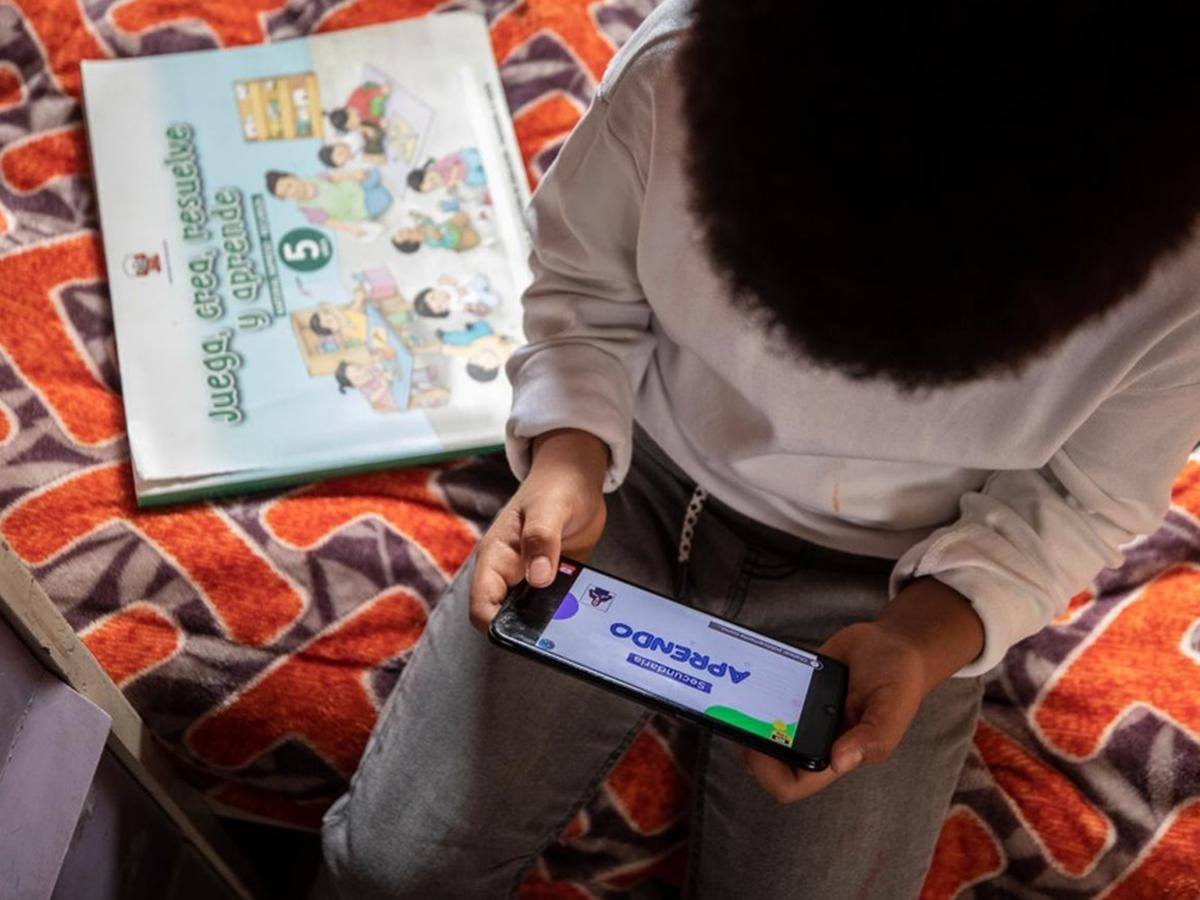 Más de seis millones de escolares siguieron Aprendo en casa en un esquema que buscó cubrir las brechas de conectividad entre zonas urbanas y rurales.