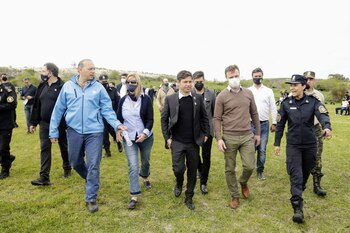 Kicillof junto a Sergio Berni