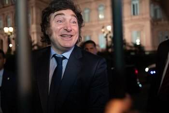 Javier Milei, luego del acto