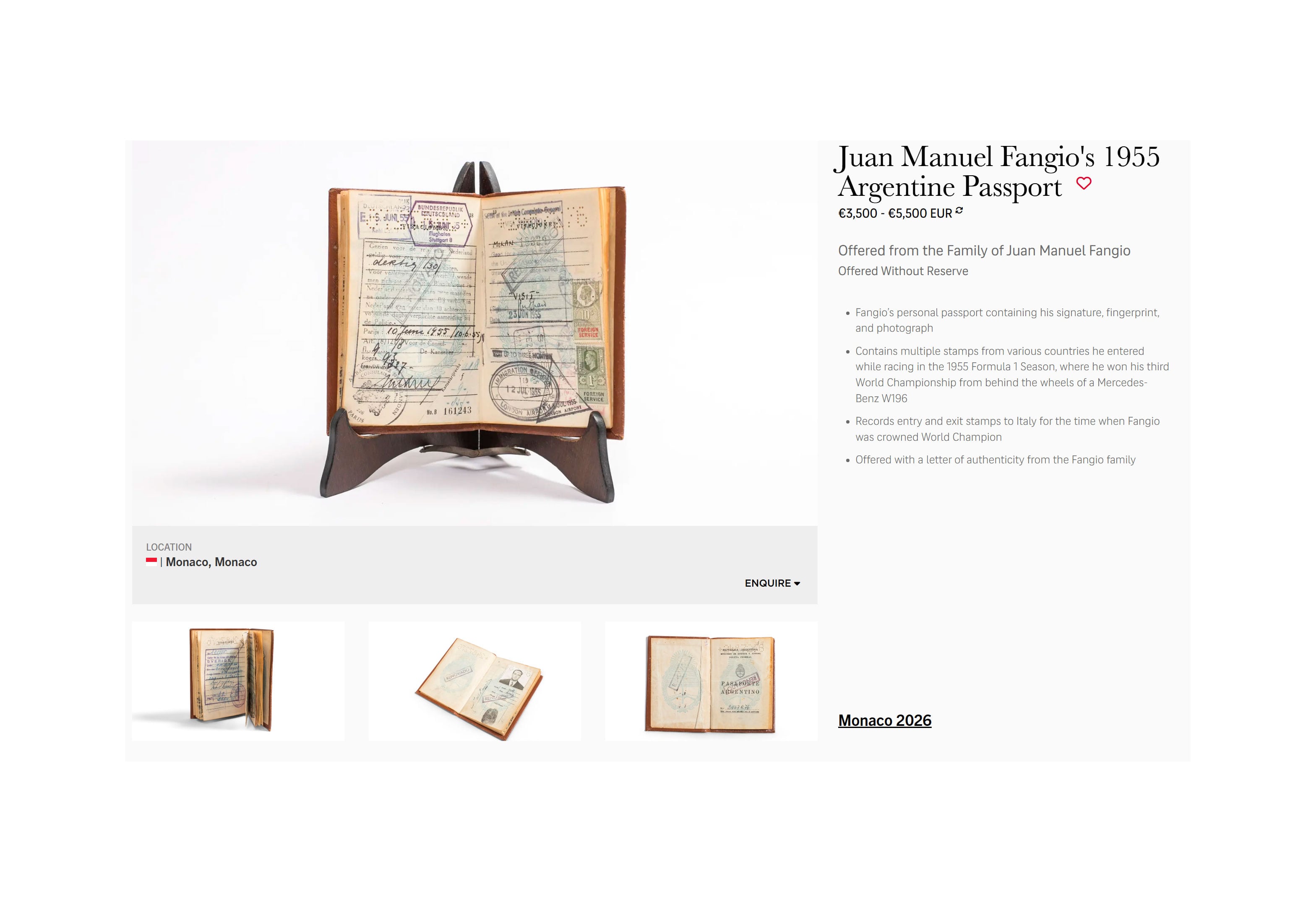 El pasaporte del Chueco