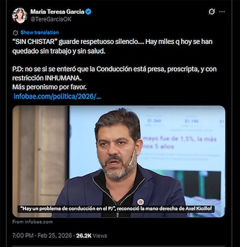 El tuit de María Teresa