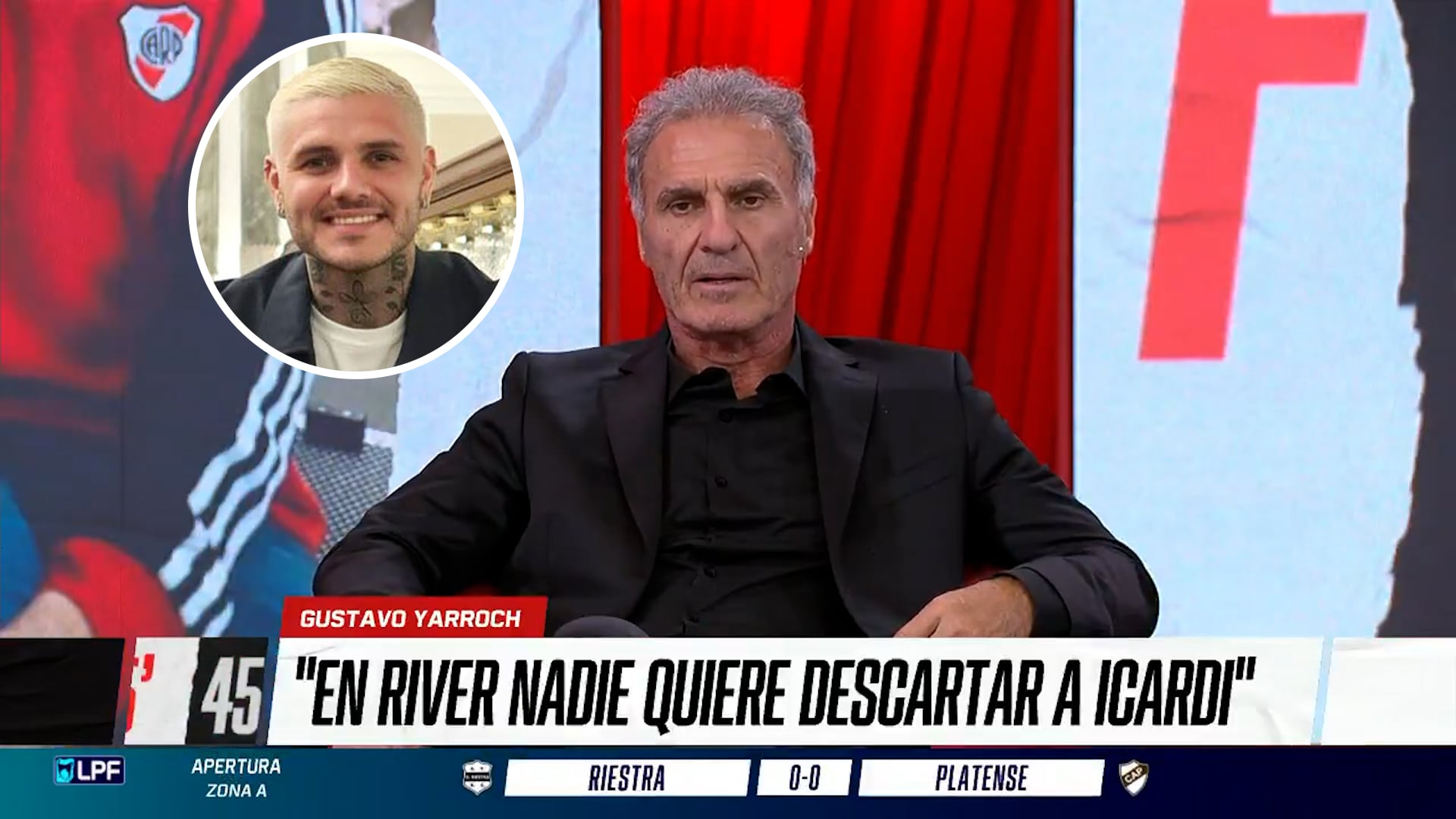 Oscar Ruggeri opinó sobre el interés de River por Mauro Icardi y expresó que es el delantero ideal para el equipo de Coudet (Captura de video)