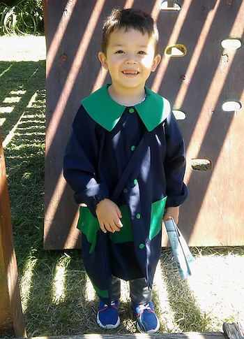 Patricio Zabala comenzó la escuela primaria el lunes