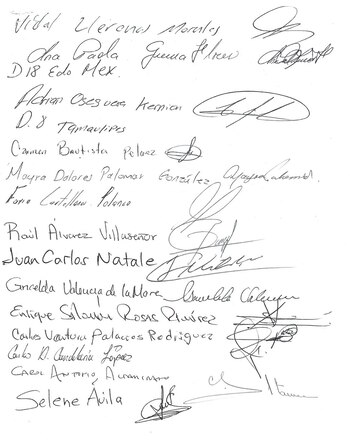 Carta de apoyo a Ricardo