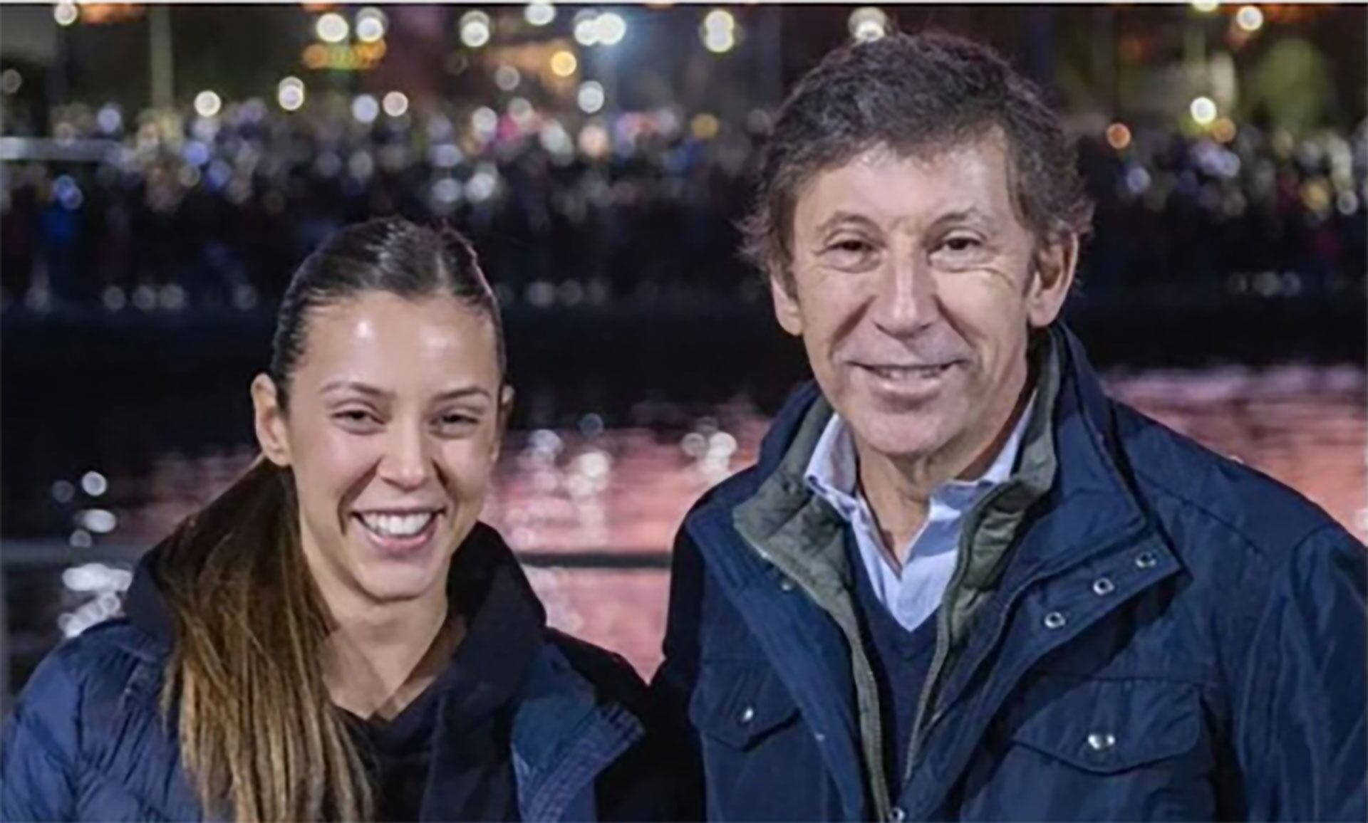 Macarena Posse y Gustavo, su padre