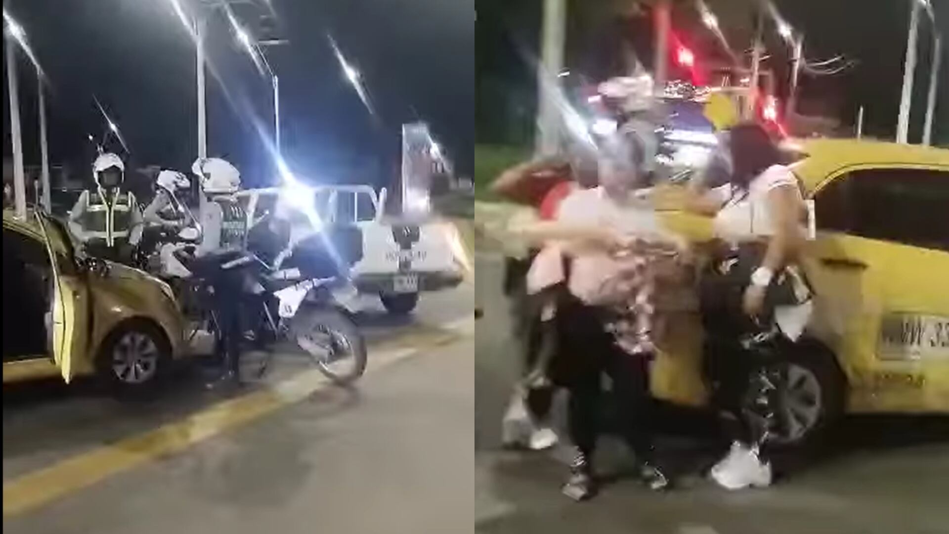 El taxista debió pedirle a un colega de interrumpiera una carrera para llevar a la menor al hospital - crédito redes sociales/X