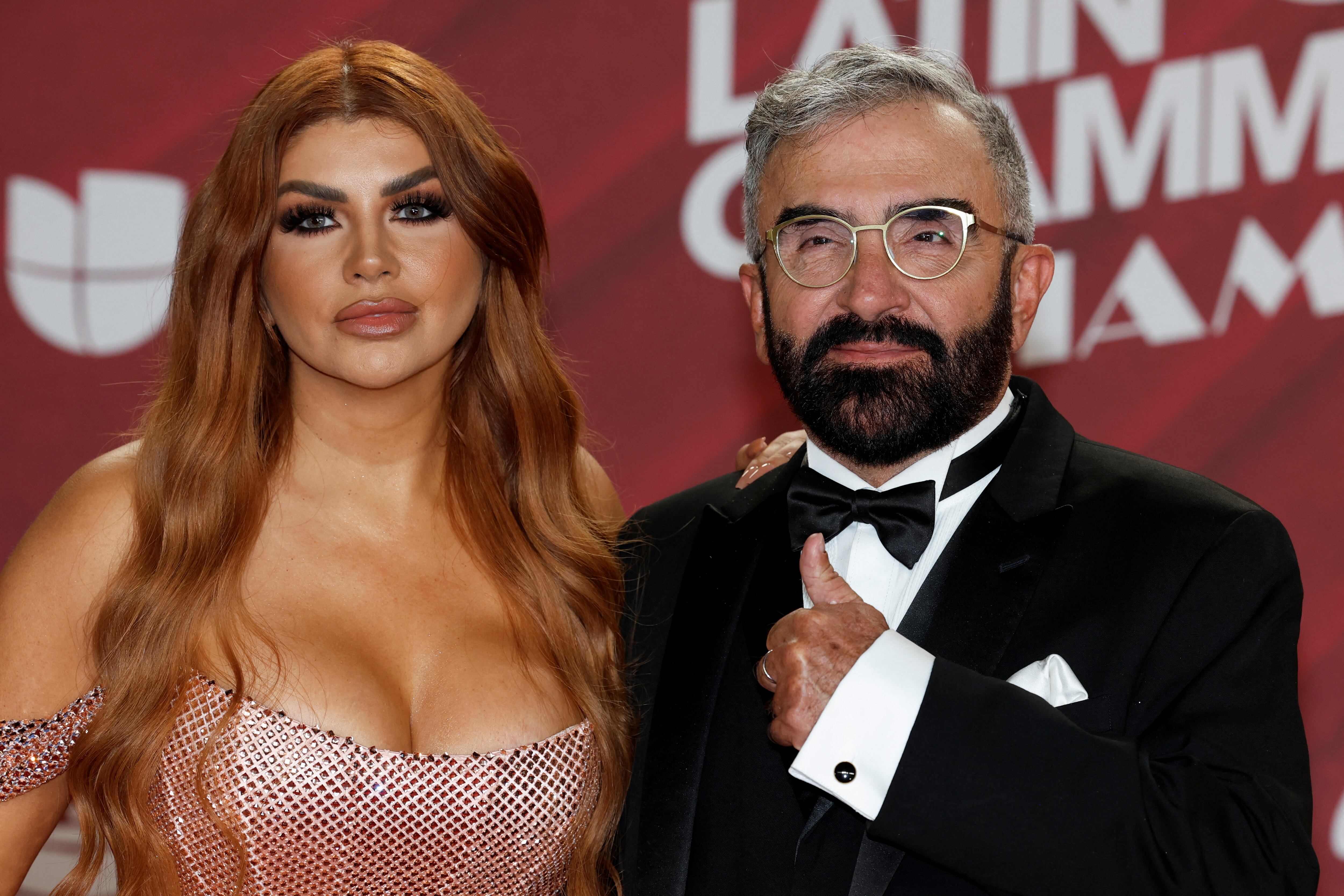 Mariana Gonzalez and Vicente Fernandez Jr. attend the 25th Annual Latin Grammy Awards in Miami, Florida, U.S., November 14, 2024. REUTERS/Marco Bello
