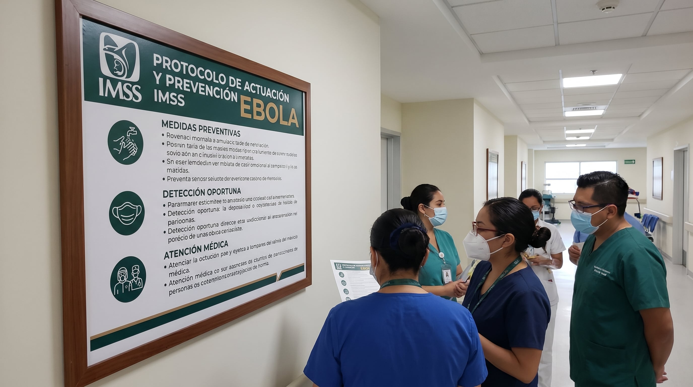 Personal del Instituto Mexicano del Seguro Social (IMSS) está en fortalecimiento de protocolos médicos y operativos para prevenir o atender caso de Ebola (Imagen Ilustrativa Infobae)