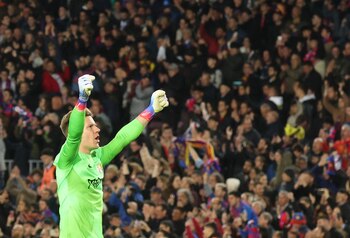 Ter Stegen celebra un gol
