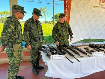 Este fue el material de guerra incautado tras el operativo - crédito suministrada a Infobae