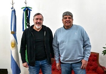 Pablo Moyano y Rodolfo Aguiar,