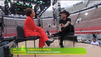 Christian Nodal mostró evidente nerviosismo