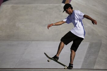 Jhancarlos González, skateboarder. / Comité