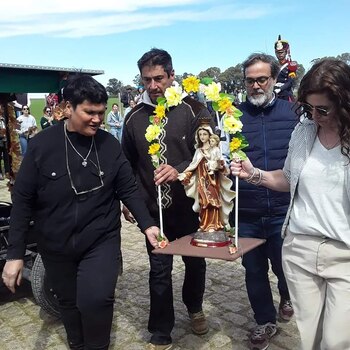 La llegada de la Virgen