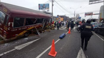 Accidente en San Miguel dejó