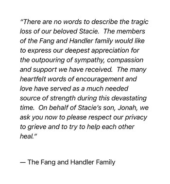 Los familiares de Stacie Fang