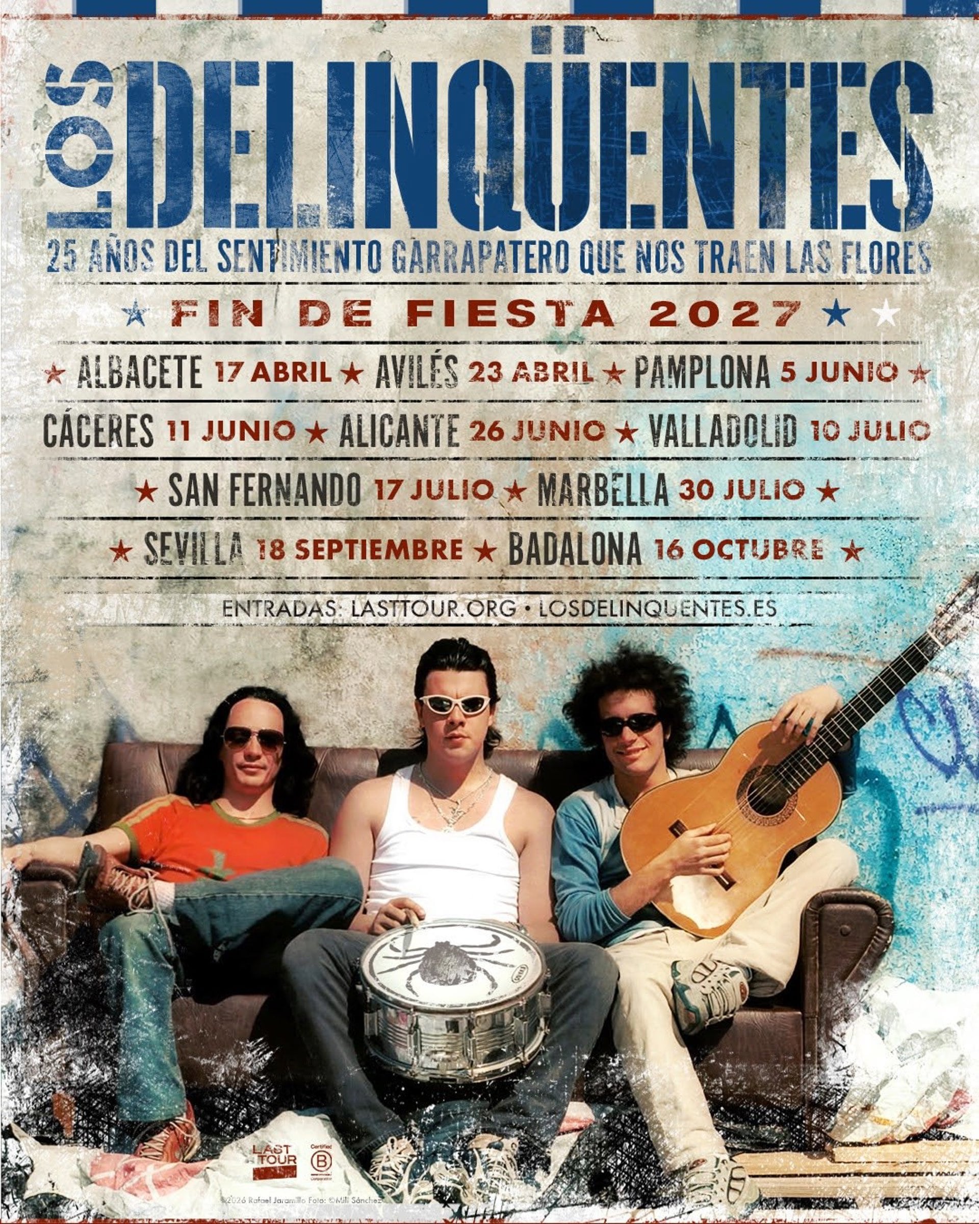 14/10/2026 El tour sumará paradas en Albacete, Avilés, Pamplona, Cáceres, Alicante, Valladolid, Cádiz, Marbella, Sevilla y Badalona entre abril y octubre de 2027SOCIEDAD CULTURALAST TOUR