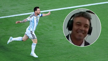 El blooper de Marcelo Gallardo en el festejo del primer gol de Messi ante Argelia en el debut en el Mundial 2026