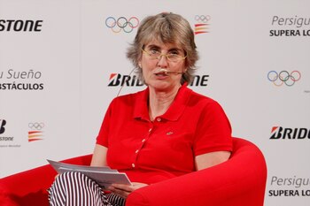 La narradora deportiva Paloma del