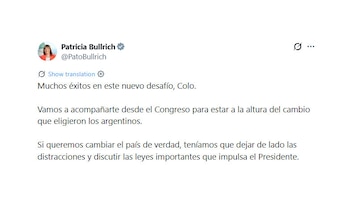 Javier Milei confirmou que Diego Santilli é o chefe de equipe de expressão
