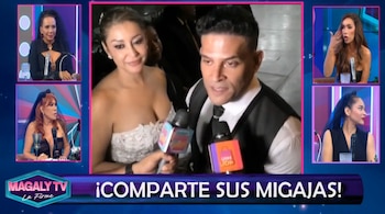 La canción que sorprendió en la boda de Karla Tarazona y provocó carcajadas en el set de Magaly. Captura: Magaly TV La Firme.