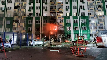 Evacuadas 350 personas de tres edificios en Rzhev, Rusia, tras un ataque con drones ucranianos