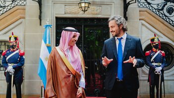 El canciller Cafiero se reunió