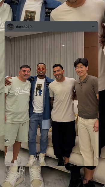 Patrice Evra, Carlos Tevez y