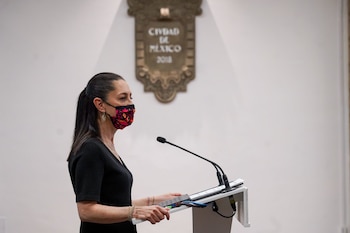 Claudia Sheinbaum durante su conferencia