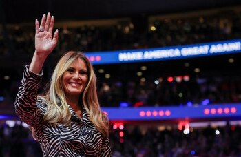 Melania Trump attends Republican presidential