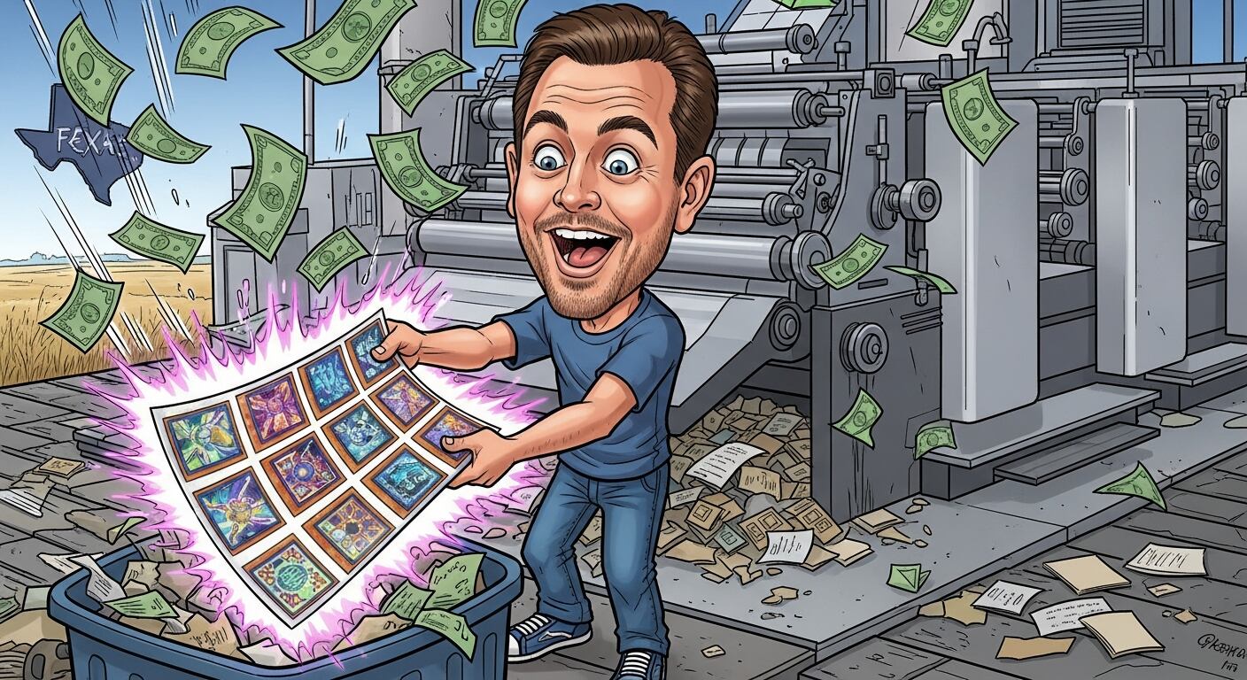 Un hombre encontró hojas sin cortar de cartas Yu-Gi-Oh valuadas en USD 1.000.000 dentro de un contenedor en Texas (Imagen Ilustrativa Infobae)