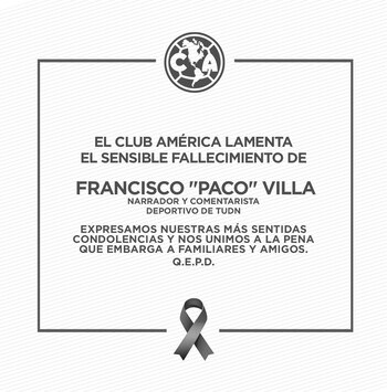 Comunicado de Club América sobre