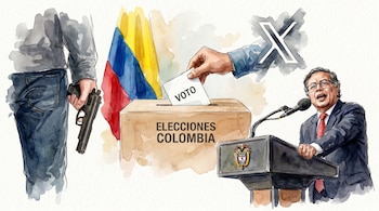 El documento sostiene que en distintas regiones del país grupos armados ilegales habrían ejercido amenazas, intimidaciones y presiones sobre la población civil, afectando el ejercicio libre y voluntario del derecho al voto - crédito Visuales IA