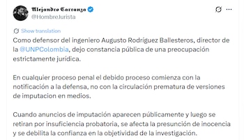 La defensa cuestionó la circulación