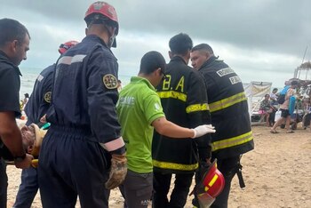 El hombre accidentado fue trasladado