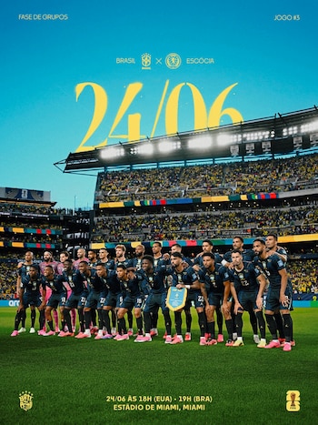 Brasil enfrentará con Escocia por el Mundial 2026. (@CBF_Futebol)