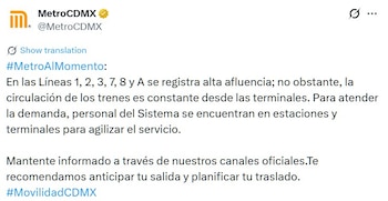 Avance en tiempo real de