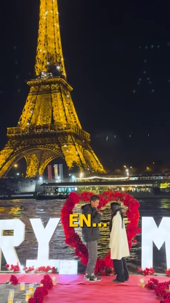 El joven le pidió matrimonio