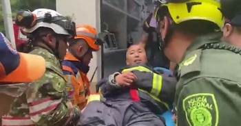 El operativo de búsqueda y rescate en los cerros orientales involucró al Cuerpo Oficial de Bomberos, el GER, binomios caninos y drones - crédito Alcaldía de Bogotá