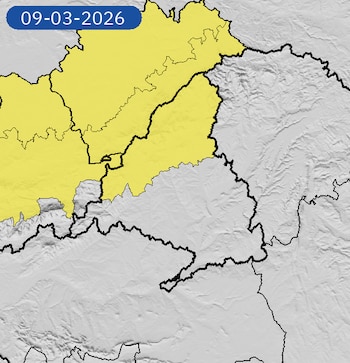 Mapa de alertas meteorológicas en