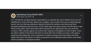 El comunicado que emitieron las