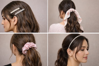 Accesorios como hebillas, pañuelos y